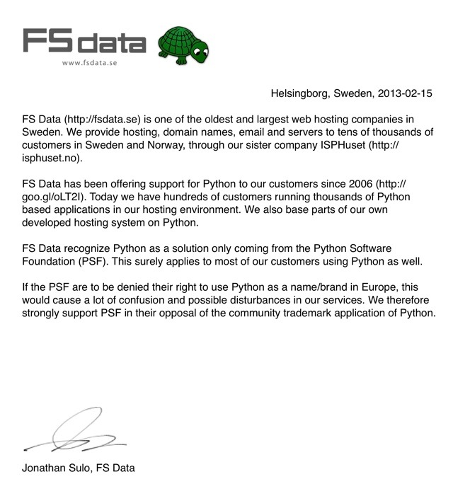 FS Data stödjer Python