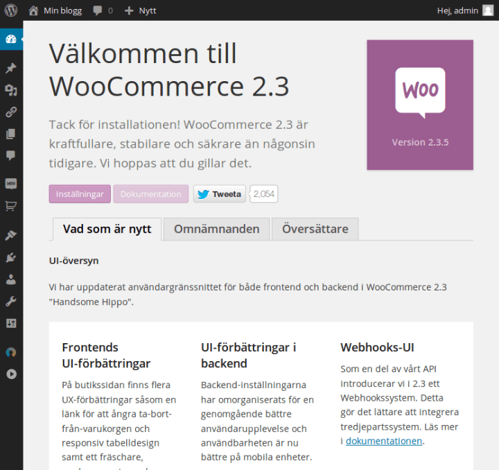 Installera WooCommerce hos FS Data